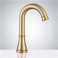 Bathselect Commercial Brushed Gold Touchless Motion Sensor Faucet