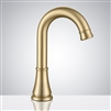 Bathselect Hotel Commercial Brushed Gold Touchless Motion Sensor Faucet