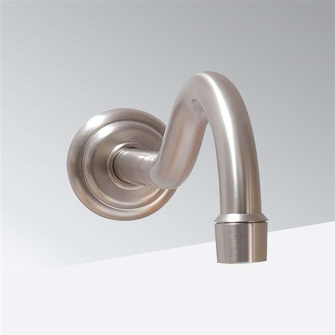 Bathselect Commercial Classic Antique Wall Mount Motion Sensor Faucet Brushed Nickel