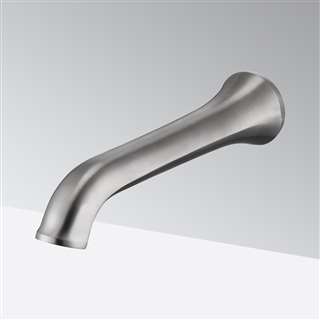 Bathselect Elephant Trunk in Brushed Nickel Commercial Wall Mount Motion Sensor Faucet