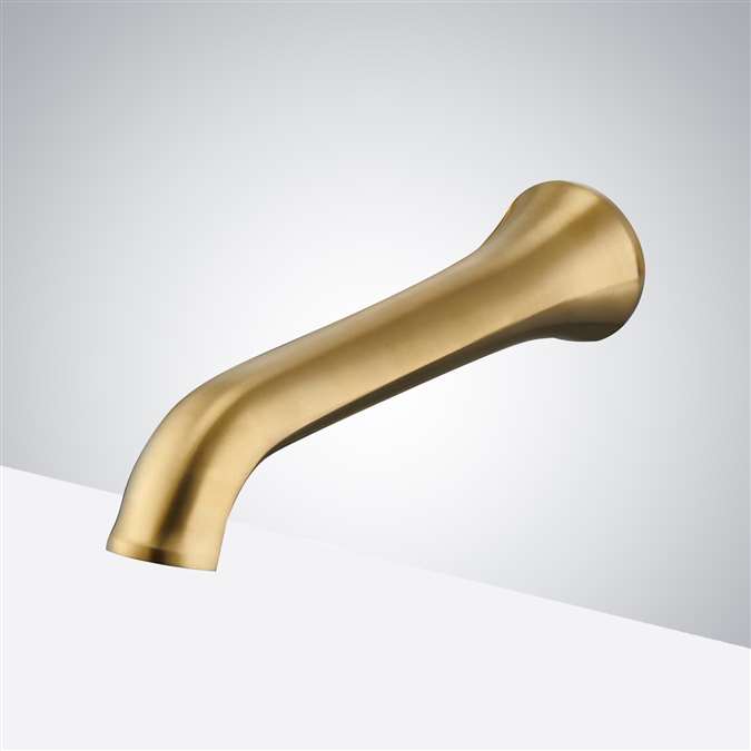 BathSelect Gold Elephant Trunk Commercial Handsfree Motion Sensor Faucet