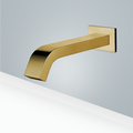 Commercial Wall Mount Automatic Motion Sensor Faucet Brushed Gold Finish
