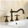 BathSelect Hostelry Crimea Antique Brass Dual Handled Bathroom Sink Faucet