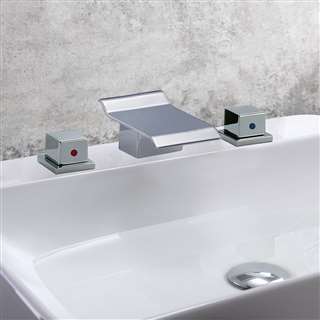 Kells Dual Handle Solid Brass Bathroom Sink Faucet