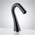 Bathselect Matte Black Hand Sanitizer Automatic Soap Dispenser - Deck Mounted Commercial
