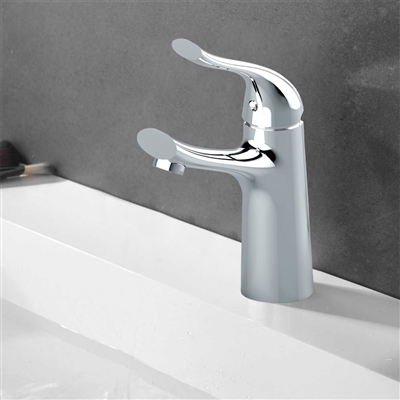 Lyon Single Handle Deck Mounted Bathroom Sink Faucet