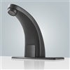 BathSelect Hostelry Automatic Touchless Bathroom Sink Faucet Matte Black with Hole Cover Plate