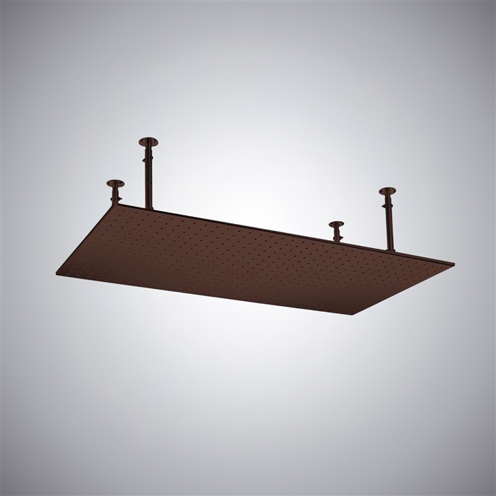 BathSelect Vicenza 20x40in Oil Rubbed Bronze Ceiling Mount Rain Shower Head