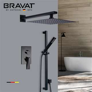Bravat Dark Oil Rubbed Bronze Thermostatic Shower Set with Handheld Shower