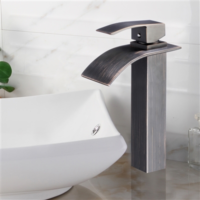 Milan Single Handle Deck Mount Bathroom Sink Faucet