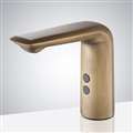 BathSelect Commercial Touchless Automatic Antique Gold Finish Sensor Faucet