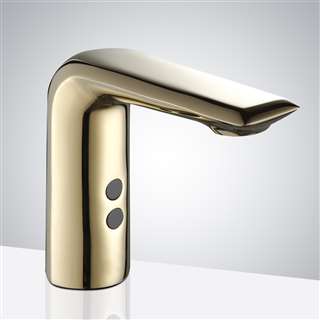 BathSelect Commercial Touchless Automatic Gold Finish Sensor Faucet
