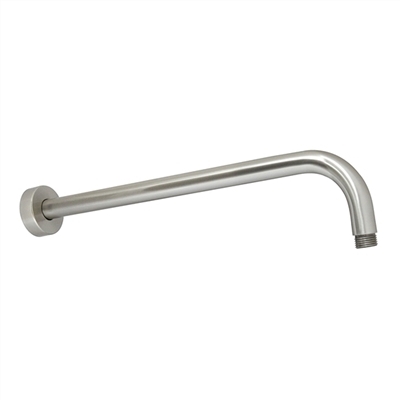 Caen 15.5" Long Shower Arm with Flange in Brushed Nickel Finish