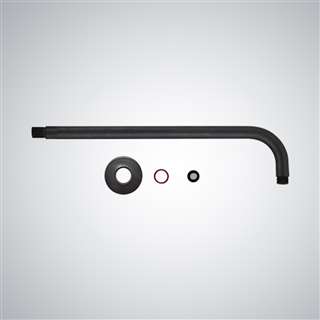 Metz 15.5" Long Shower Arm with Flange in Oil Rubbed Bronze Finish