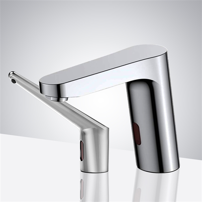 BathsSelect Bavaria Hostelry Motion Chrome Sensor Faucet & Automatic Soap Dispenser for Restrooms