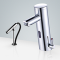 BathSelect Lyon Chrome Finish Automatic Motion Sensor Faucet & Automatic Soap Dispenser for Restrooms
