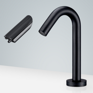 Black Touchless Faucet & Soap Dispenser for Commercial Toilets