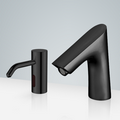 BathSelect Geneva Oil Rubbed Bronze Touchless Motion Sensor Faucet & Automatic Soap Dispenser For Restrooms