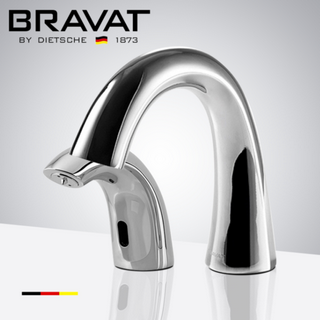 Bravat Motion Sensor Faucet & Automatic Soap Dispenser For Restrooms In Chrome