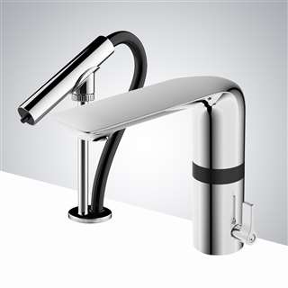 BathSelect Bavaria Motion Sensor Faucet & Automatic Soap Dispenser for Restrooms in Chrome