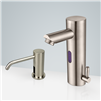 BathSelect Dijon Hostelry Motion Sensor Faucet & Automatic Soap Dispenser for Restrooms in Brushed Nickel