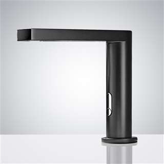 Munich Deck Mounted Black Automatic Touchless Infrared Hot and Cold Sensor Faucet