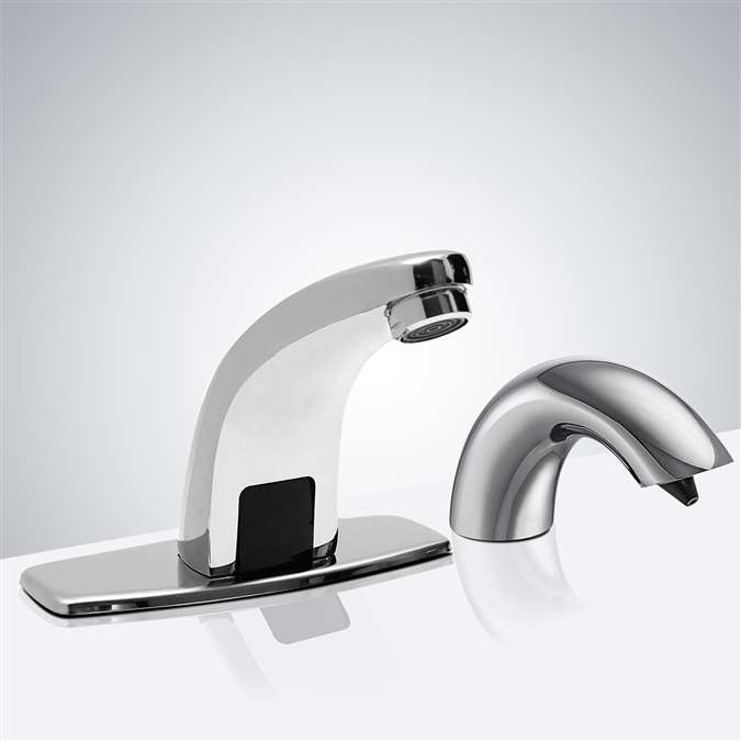 hands free automatic commercial bathroom sink faucets sensor faucets and soap dispenser for lavatory