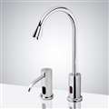 hands free automatic commercial bathroom sink faucets sensor faucets and soap dispenser for lavatory