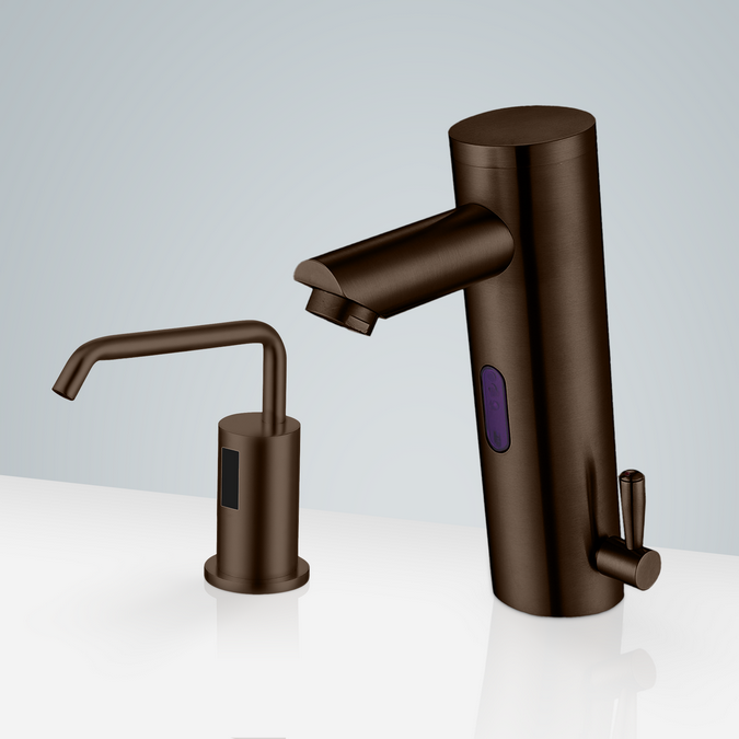 BathSelect Sète Motion Sensor Faucet & Automatic Soap Dispenser in Oil Rubbed Bronze