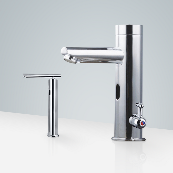 BathSelect Toulouse Motion Sensor Faucet & Automatic Soap Dispenser for Restrooms in Chrome Finish