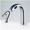 BathSelect Cholet Hostelry Chrome Finish Motion Sensor Faucet & Automatic Soap Dispenser for Restrooms