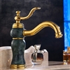 Malta Hotel Single Handle Gold Marble Finish Bathroom Sink Faucet || Bath Tubs Malta