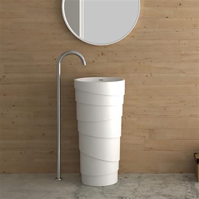 Brescia Freestanding Pedestal Vanity Sink