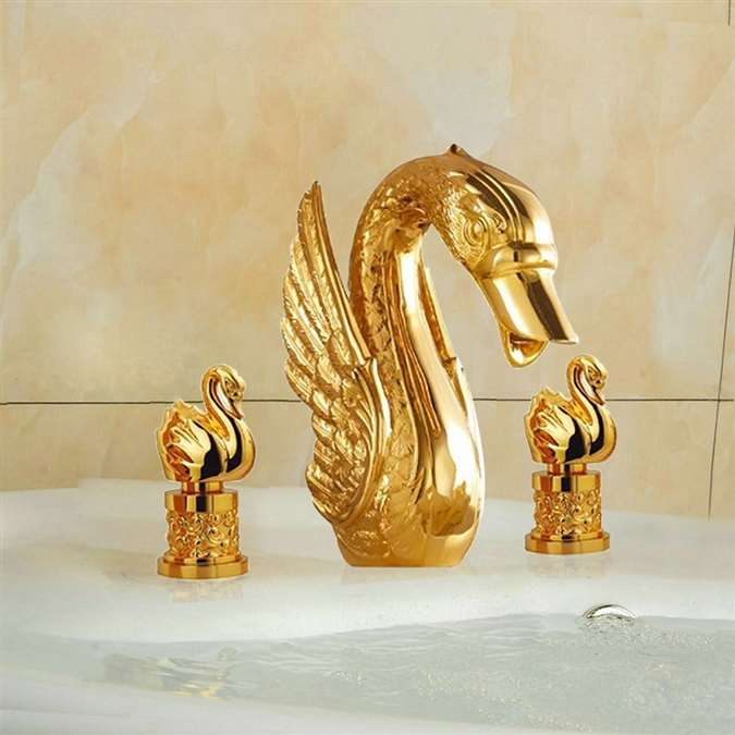 Lille Lavatory Sink Faucet with Swan Handles