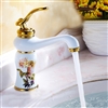 Perpignan Single Handle Gold Finish Bathroom Sink Faucet