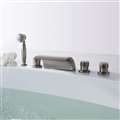 Naples Triple Handle Solid Brass Bathtub Faucet