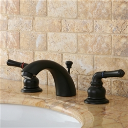 Naples Hotel Dual Handle Solid Brass Bathroom Sink Faucet with Drain