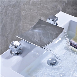 Milan Dual Handle Solid Brass Bathroom Sink Faucet