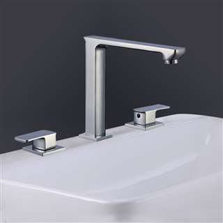 Naples Dual Handle Solid Brass Bathroom Sink Faucet