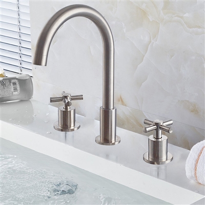 Florence Dual Handle Solid Brass Bathroom Sink Faucet