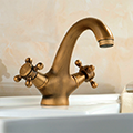 Venice-Padua Antique Double Handle Bathroom Sink Faucet