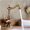 BathSelect Attica Antique Bronze Bathroom Sink Faucet with Hot & Cold Mixer