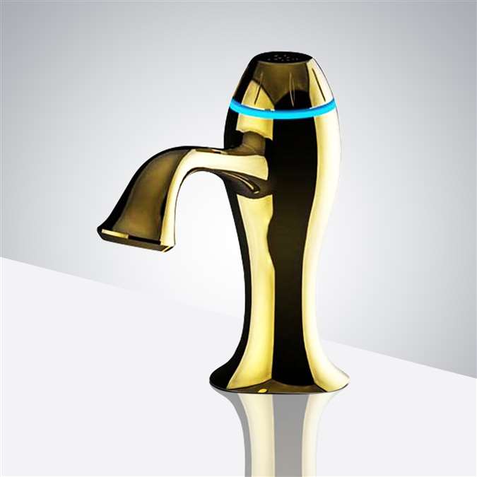 Genoa Gold Finish Motion Sensor Faucet