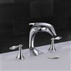 Naples Dolphin Shaped Dual Handle Bathroom Sink Faucet