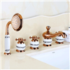 Saint-Denis 5 Piece Deck Mount Bathtub Faucet