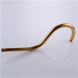 Amiens 14" Shower arm with Flange in Gold Finish