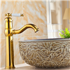 BathSelect Hotel Naxos Gold Finish Tall Sink Faucet with Hot & Cold Water Mixer