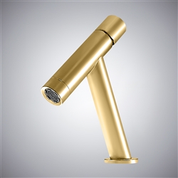 BathSelect Douai Brushed Gold Hot And Cold Basin Faucet