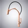 BathSelect Matin Rose Gold Intelligent Pull-Out Kitchen Faucet