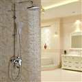 Genoa Hotel Wall Mount Chrome Shower Set with Hand Shower and Faucet